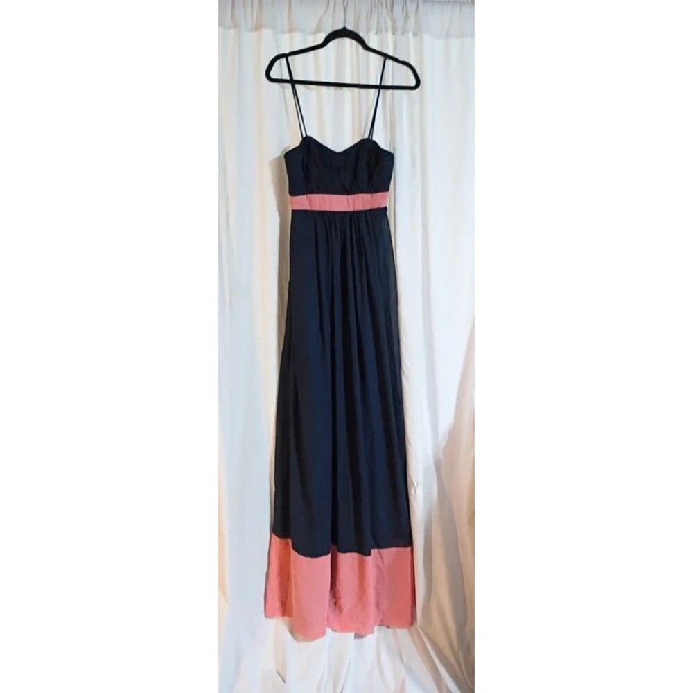 Wtoo Navy Blue and Peach Long Gown size 10XL
